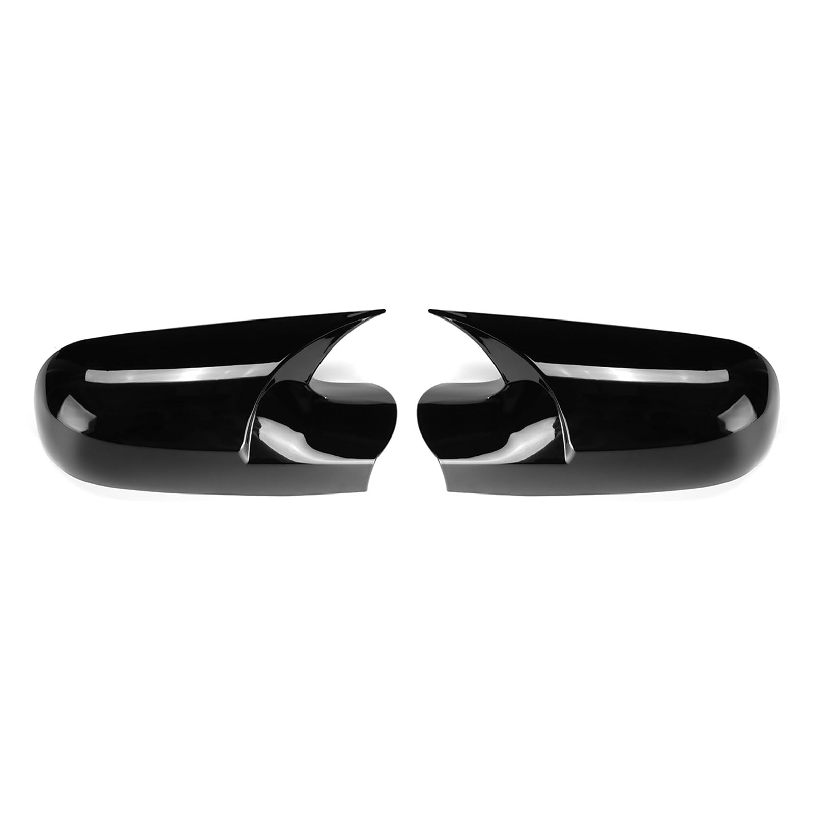 Auto Spiegelkappen Seitenspiegelkappen 2PCS Carbon Faser Auto Seite Tür Rückspiegel Abdeckung Kappe Hinzufügen Auf Für Megane 2 MK2 2002-2009 Auto Styling(1pc Black Left) von LORSKRD