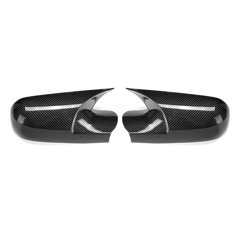 Auto Spiegelkappen Seitenspiegelkappen 2PCS Carbon Faser Auto Seite Tür Rückspiegel Abdeckung Kappe Hinzufügen Auf Für Megane 2 MK2 2002-2009 Auto Styling(Carbon Fiber Pattern) von LORSKRD