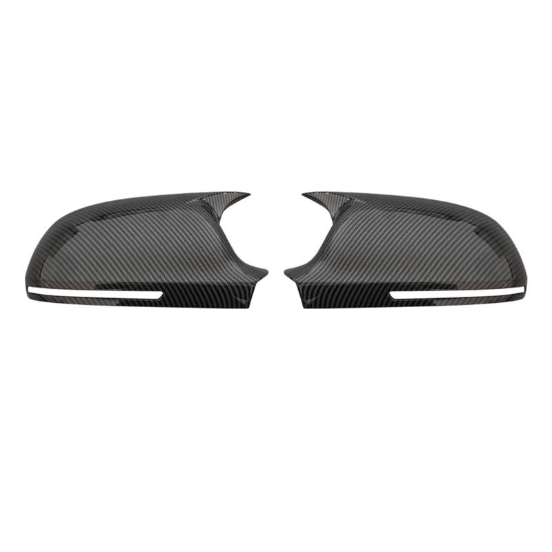 Auto Spiegelkappen Seitenspiegelkappen ABS-Material, Carbon-Optik, Spiegelabdeckung, Rückspiegelkappe, Für S-Linie, Für A3 8P A4 A5 B8 2008–2009, B8.5 2011–2016(Carbon Fiber Pattern) von LORSKRD