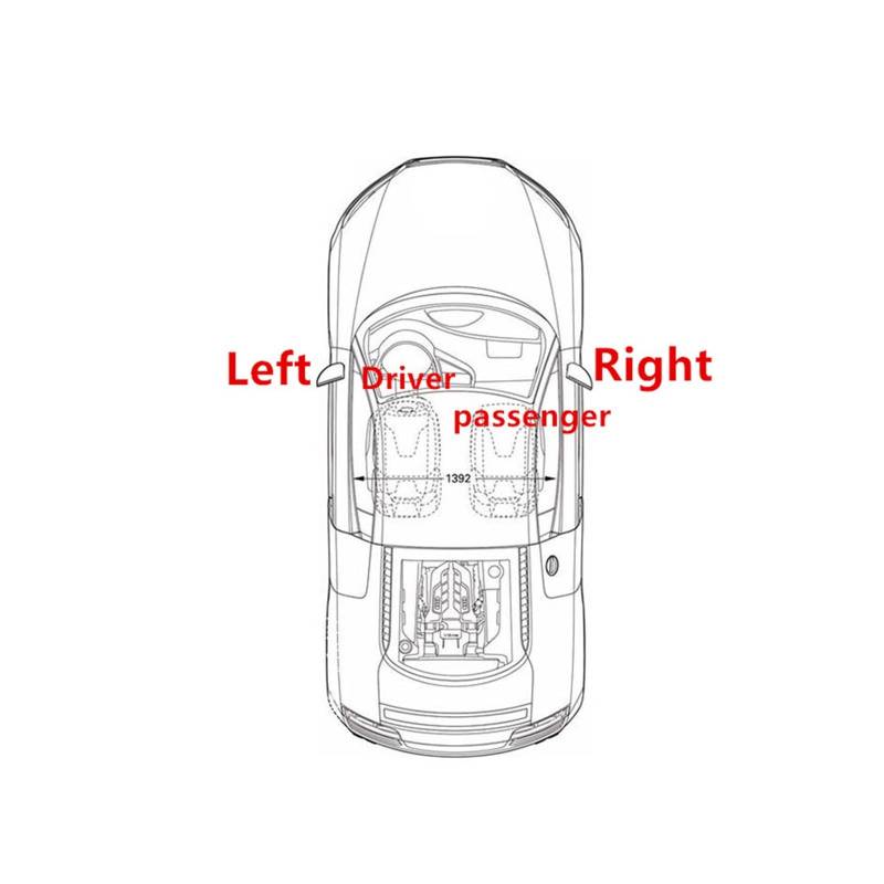 Auto Spiegelkappen Seitenspiegelkappen Auto Seite Rückspiegel Abdeckung Basis Kappe Für Toyota Für Camry XV50 7th 2012 2013 2014 2015 2016 2017(1pcs unpainted R) von LORSKRD