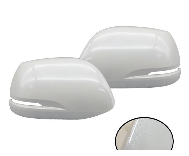 Auto Spiegelkappen Seitenspiegelkappen Auto Zubehör Paar Rückspiegel Abdeckung Kappe Shell Für CRV CR-V 2012 2013 2014 2015 2016 Flügel Seite Spiegel Gehäuse(Pearl White) von LORSKRD