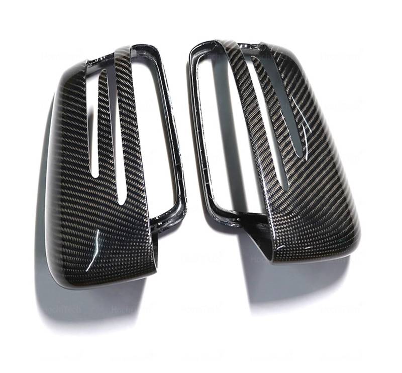 Auto Spiegelkappen Seitenspiegelkappen Real Carbon Fiber Seite Spiegel Abdeckungen Für Benz W176 W246 W212 W204 C117 X156 X204 W221 C218 ABCES Für CLA Für GLA Für GLK(Real Carbon Fiber) von LORSKRD