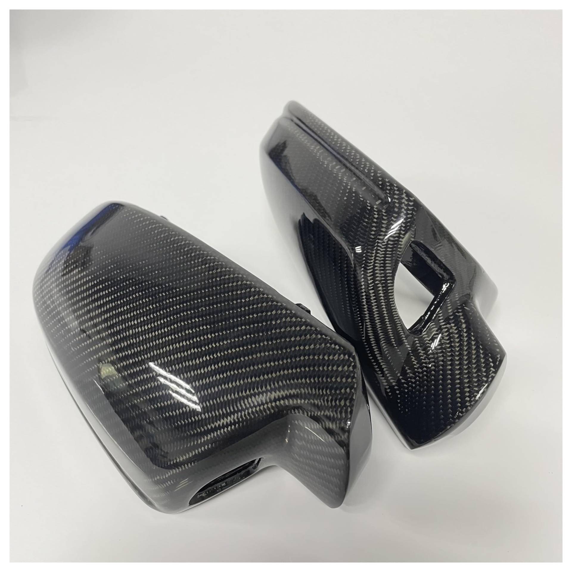 Auto Spiegelkappen Seitenspiegelkappen Real Carbon Fiber Spiegel Abdeckung Rück Seite Spiegel Kappen Für A3 A4 A5 B 8,5 B8K 2011 2012 2013 2014 2015 2016 Für S Linie(with Side Assist) von LORSKRD