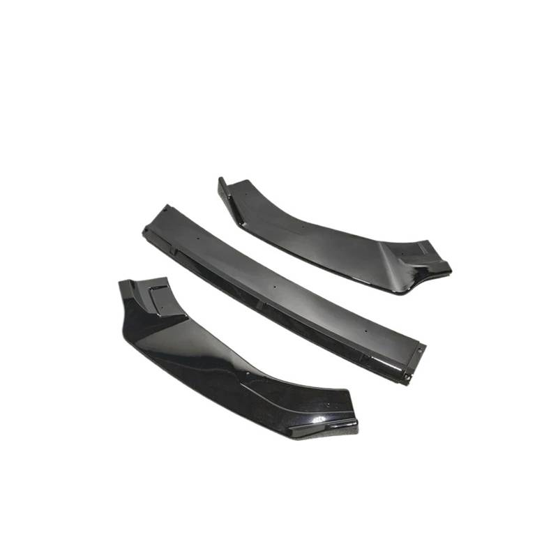 Front Spoiler Lippe 3 Stück Für Golf 7 MK7 Für GTI Für GTD Für GTE R Für Linie 2013–2016 Frontstoßstange Splitter Lippendiffusor Spoiler Schutzabdeckung Deflektorschutz Frontstoßstange(Gloss Black) von LORSKRD