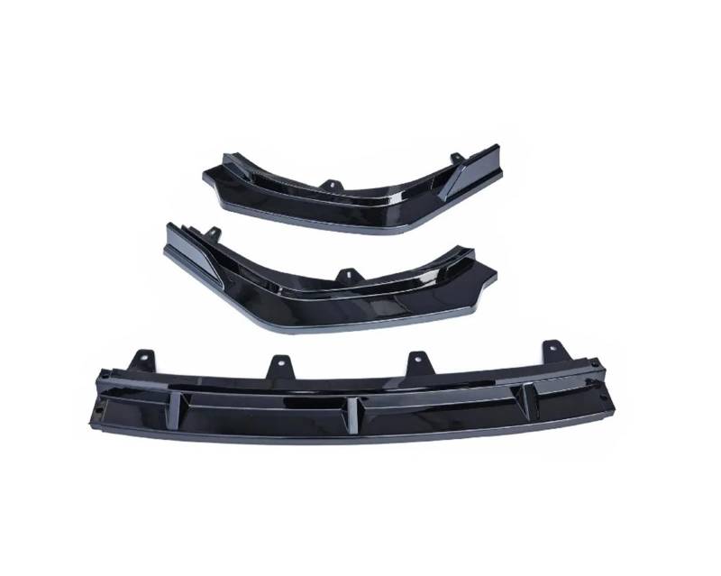 Front Spoiler Lippe 3PCS Für Toyota Für Camry 9th 2024 ABS Glanz Schwarz Oder Carbon Look Frontschürze Lip Splitter Spoiler Refit Zubehör Frontstoßstange(Glossy Black) von LORSKRD