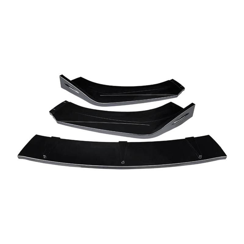 Front Spoiler Lippe Auto Front Stoßstange Splitter Lip Kit Spoiler Diffusor Deflektor Auto Carbon Faser Für 7Generation Für Accord 2003 2004 2005 2007 Frontstoßstange(Gloss Black) von LORSKRD