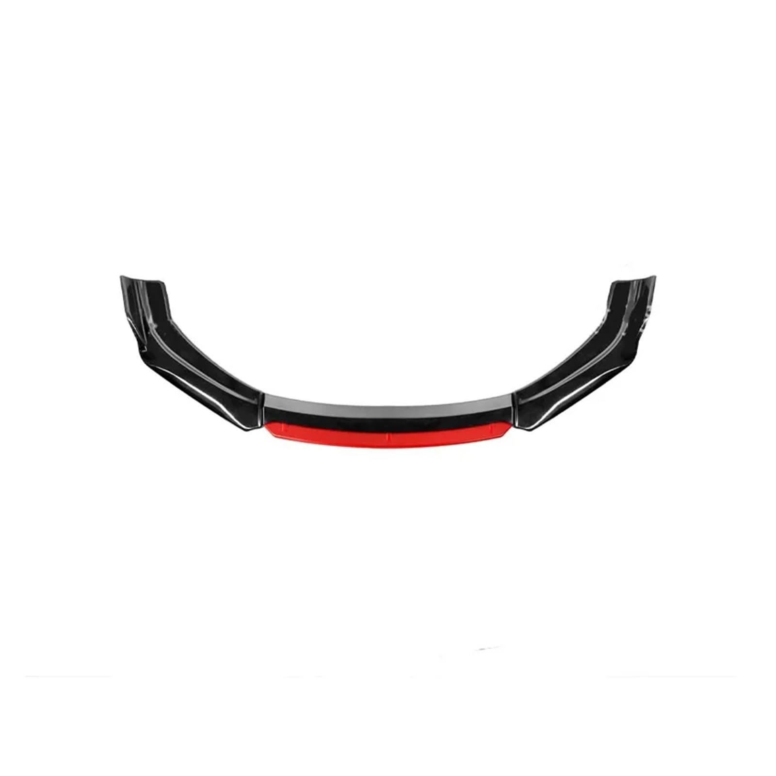 Front Spoiler Lippe Auto-Frontlippe Stoßstangenspoiler Diffusor Karosseriemodifikation Kollisions- Und Kratzfestigkeit Externes Zubehör Helles Schwarz Frontstoßstange(Black red Head) von LORSKRD