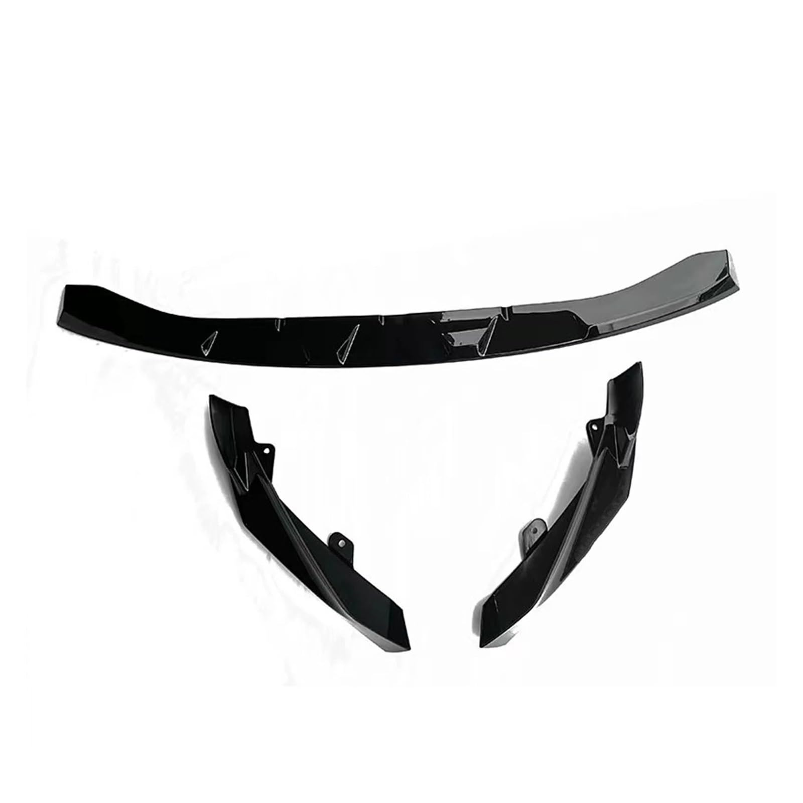 Front Spoiler Lippe Frontschürze Lip Gloss Schwarz/Carbon Look Untere Splitter Klinge Kit Für G80 Für M3 G82 G83 Für M4 2021 2022 2023 2024 Frontstoßstange(Kohlefaser-Optik) von LORSKRD