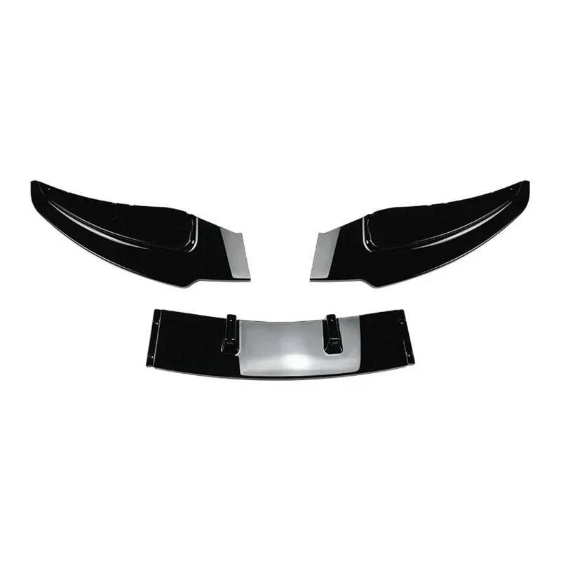 Front Spoiler Lippe Für 1 Serie E81 E82 E87 E88 2005-2011 Für LCI Modell Auto Vorderen Stoßfänger Lip Spoiler Spiltter Diffusor ABS Zubehör Körper Kit Frontstoßstange(Gloss Black) von LORSKRD