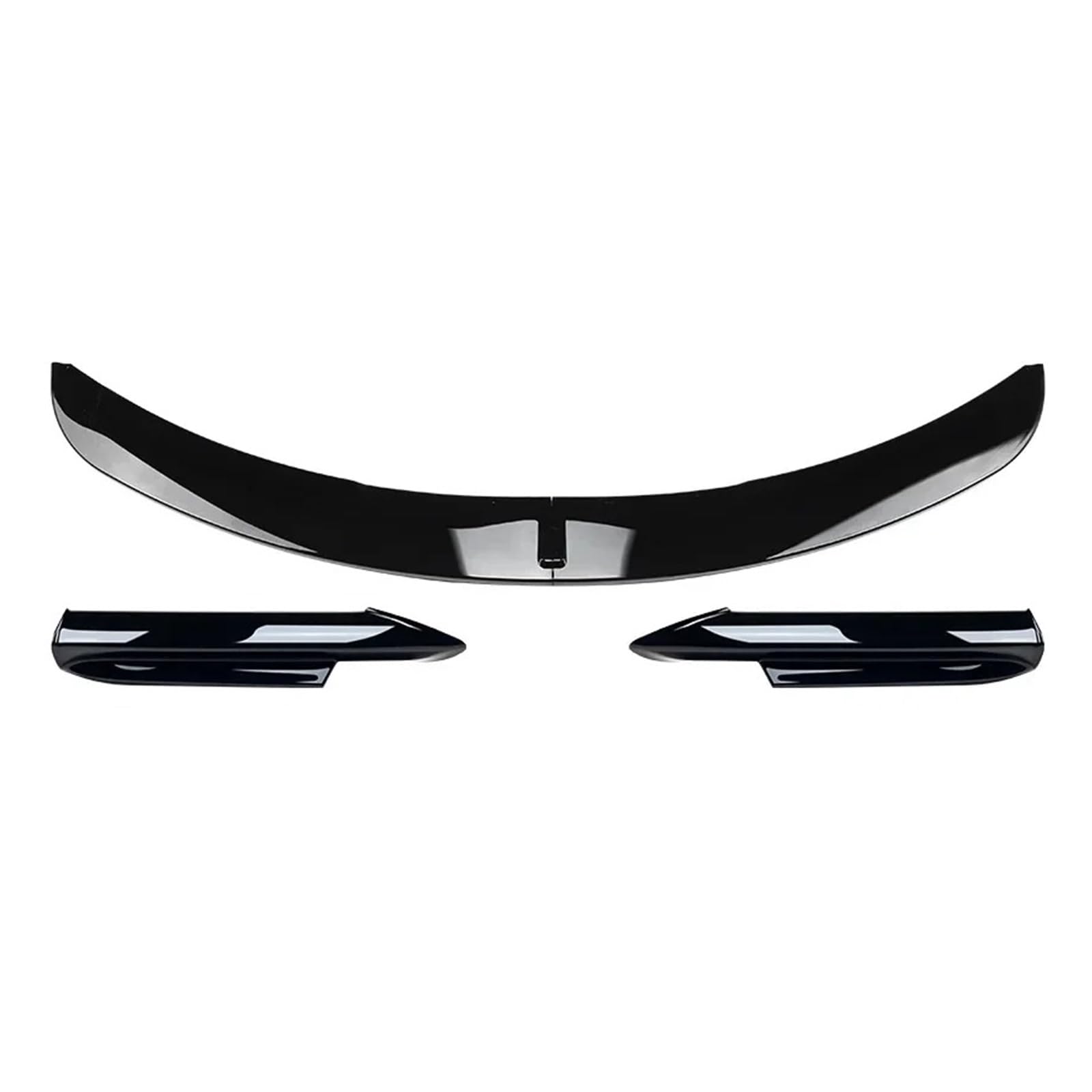 Front Spoiler Lippe Für 3 Serie 2005-2008 E90 E91 Für Tech Limousine 4 Tür 320i 330i Tuning Zubehör Auto Front Lip Splitter Unterkörper Kit Frontstoßstange(Gloss Black A B) von LORSKRD