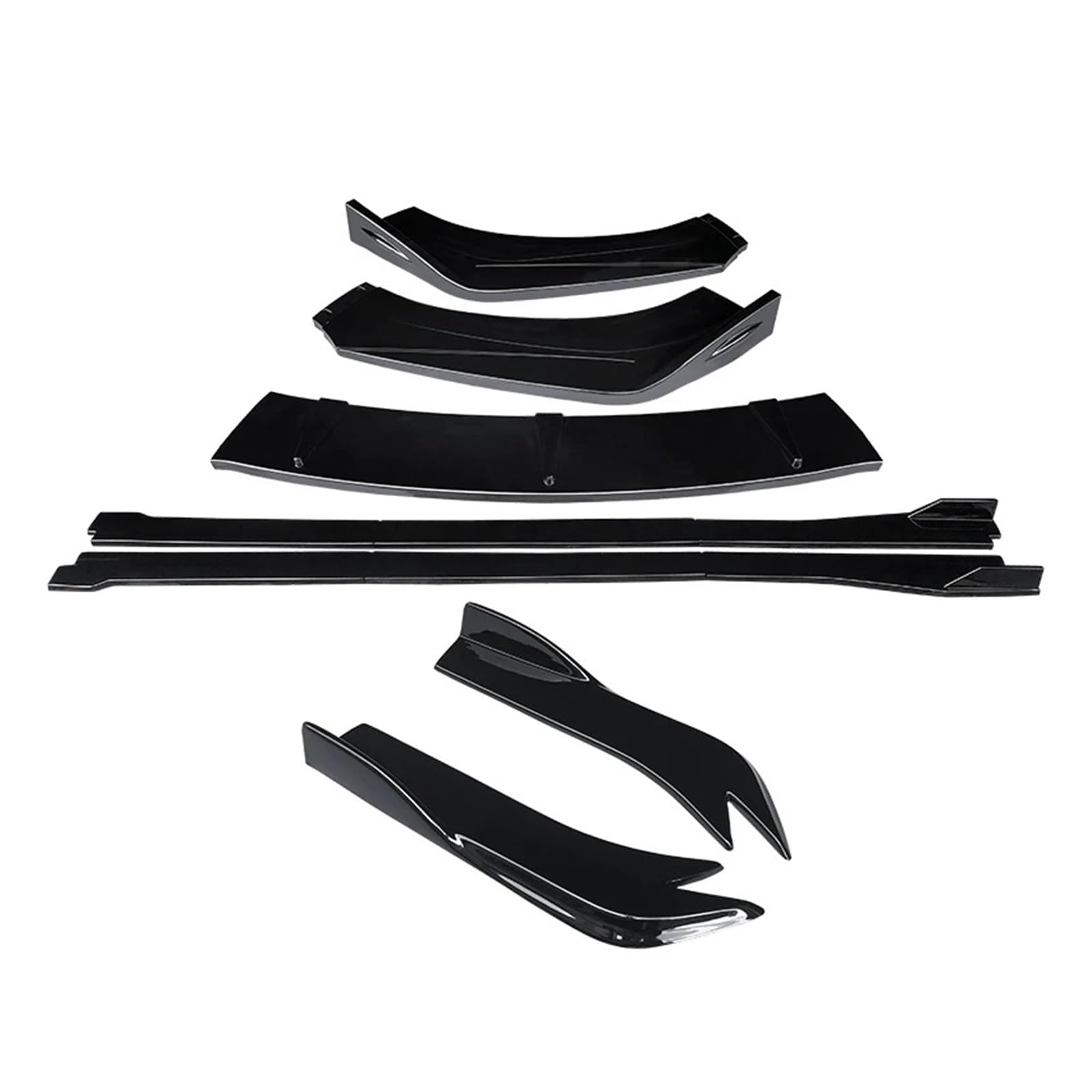 Front Spoiler Lippe Für A3 2014 2015 2016 2017 2018 2019 Modifikation Auto Frontstoßstange Splitter Lip Body Kit Spoiler Seitenschweller Erweiterungen Heckwickelwinkel ABS. Frontstoßstange(Gloss Black von LORSKRD