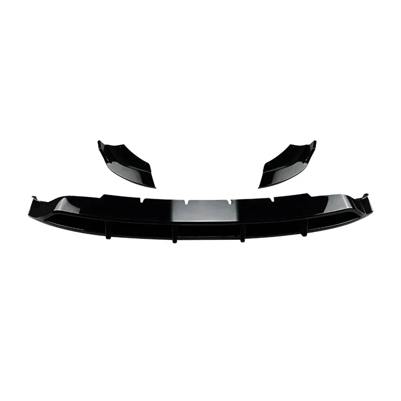 Front Spoiler Lippe Für Benz Für GLC-Klasse X254 GLC260 GLC300 2023 2024 Auto Frontschürze Spoiler Splitter Front Schaufel Lip Rock Bord Körper Kit Frontstoßstange(Glossy Black) von LORSKRD