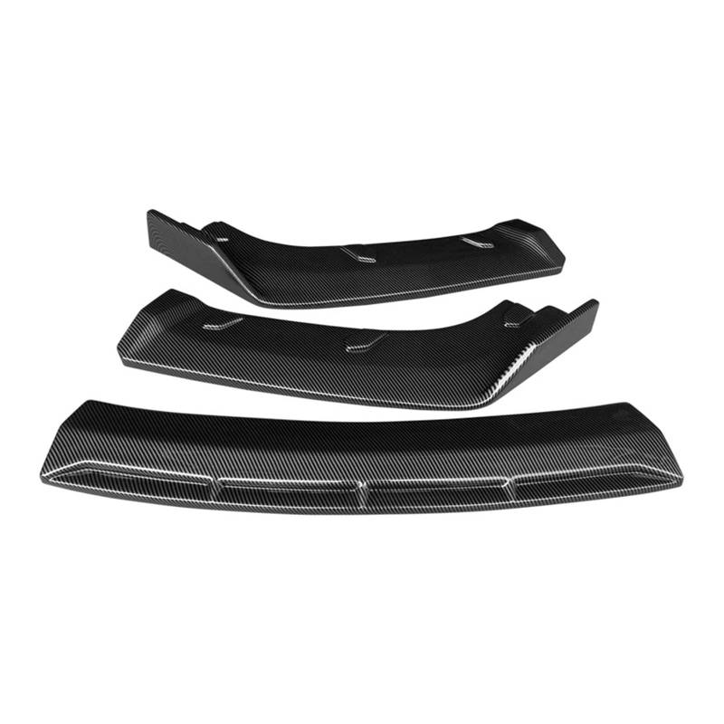 Front Spoiler Lippe Für Cadillac CT6 2016 2017 2018 Auto Zubehör Frontschürze Lip Body Kit Kinn Spoiler Diffusor Schutz Carbon Fiber ABS Frontstoßstange(Kohlefaser-Optik) von LORSKRD