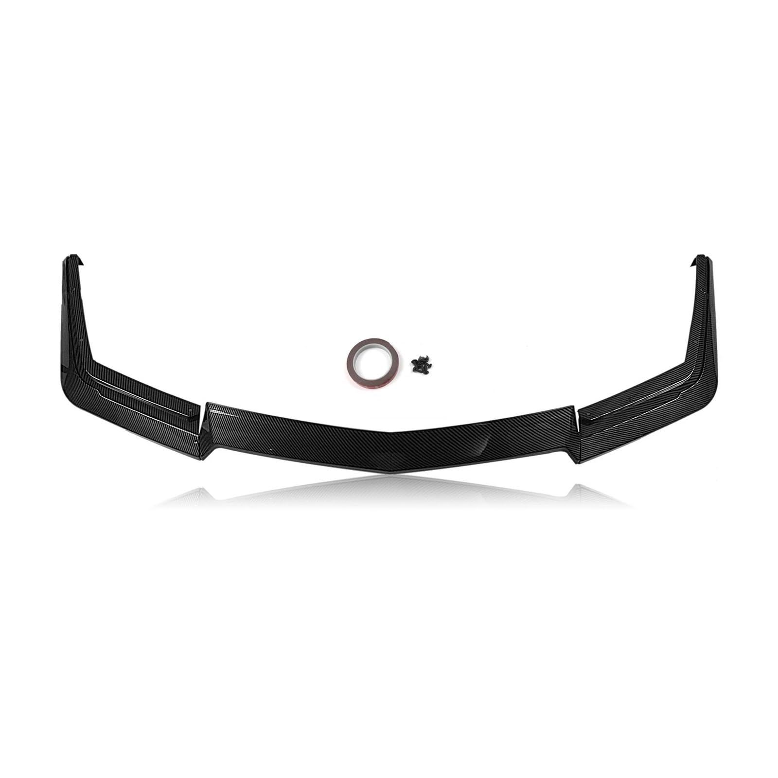 Front Spoiler Lippe Für Cadillac Für Cts-V 2009 2010 2011 2012 2013 2014 2015 Auto Frontschürze Spoiler Lip Unteren Schutz Klinge Splitter Bord Frontstoßstange(Kohlefaser-Optik) von LORSKRD