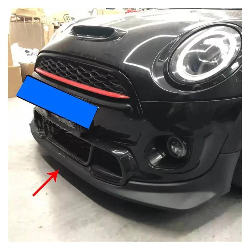 Front Spoiler Lippe Für F56 Für Mini Für Cooper S 2PCS Auto Body Kit Spoiler Ente Lip Schutz Abdeckung Carbon Front Stoßstange Lip Splitter (Nur Für JCW Vorne) Frontstoßstange(2PCS REAL CABRON) von LORSKRD