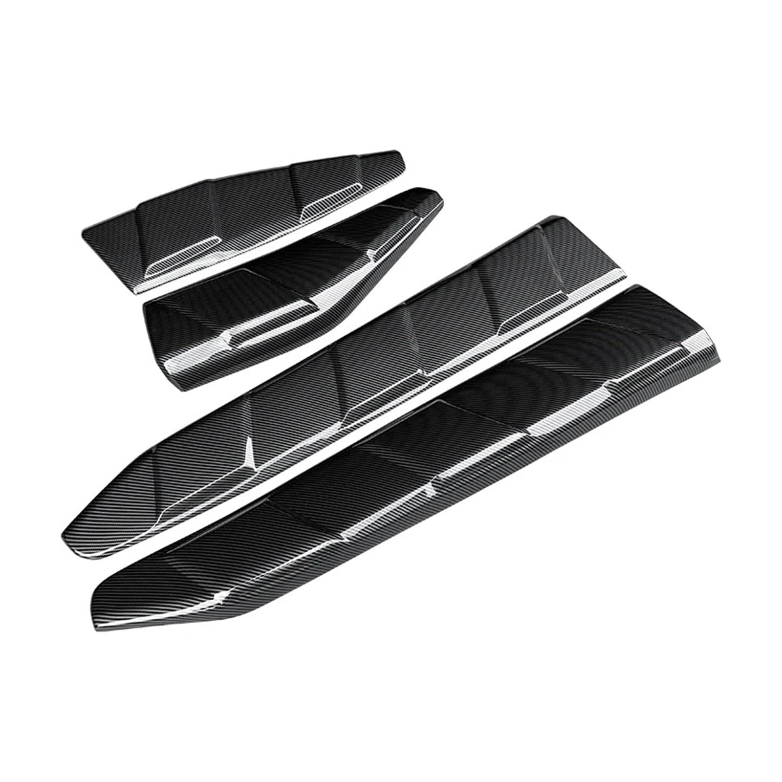 Front Spoiler Lippe Für Toyota Für CHR 2018 2019 2020 2021 2022 2023 Auto Körper Kit Tür Schutz Dekorative Außen Upgrade Carbon Faser Look Zubehör ABS Frontstoßstange(Kohlefaser-Optik) von LORSKRD