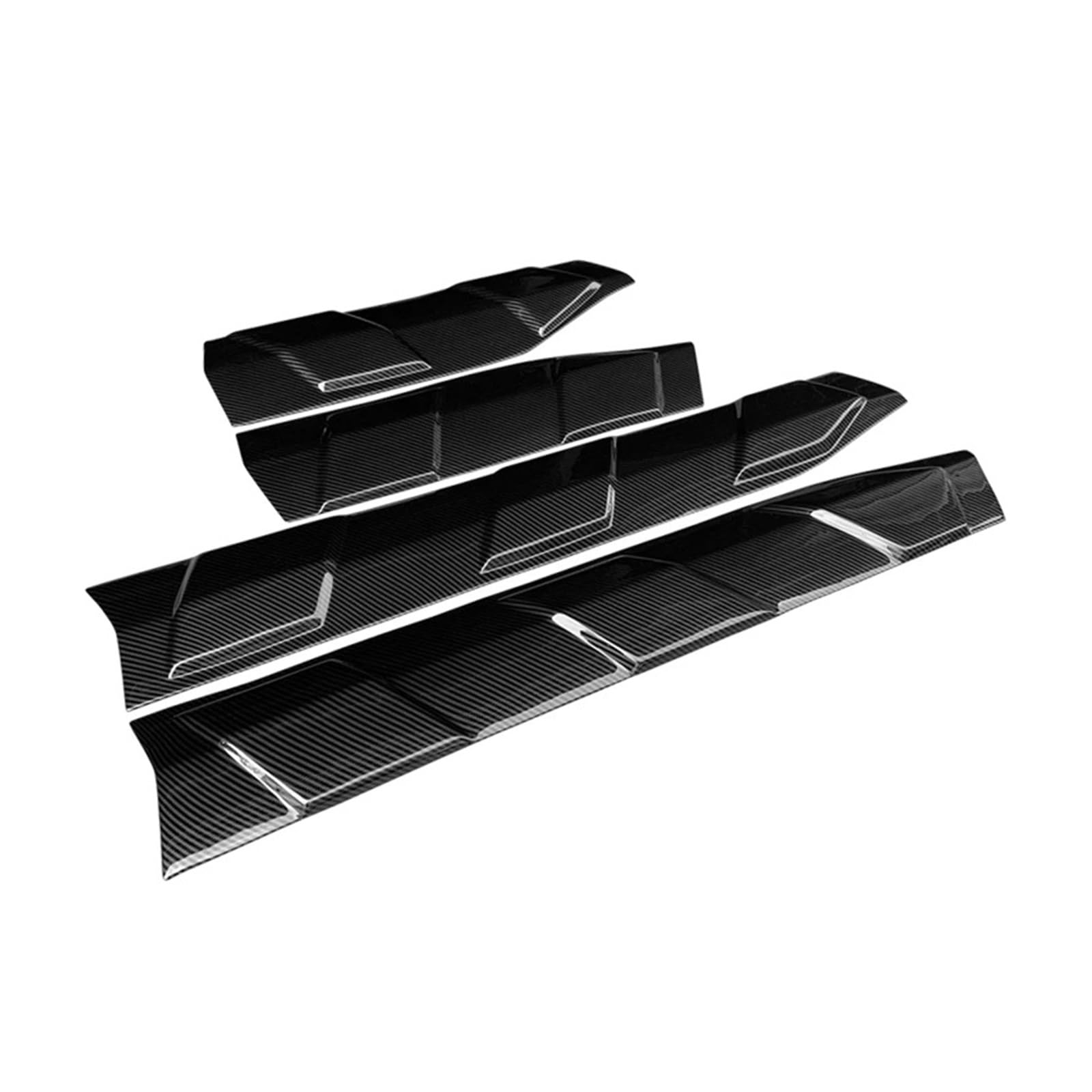 Front Spoiler Lippe Für Toyota Für Rav4 2019 2020 2021 2022 2023 Auto Tür Panel Dekorative Platten Schutz Modifikation Kit Seite Rock Zubehör Aussehen Frontstoßstange(Kohlefaser-Optik) von LORSKRD