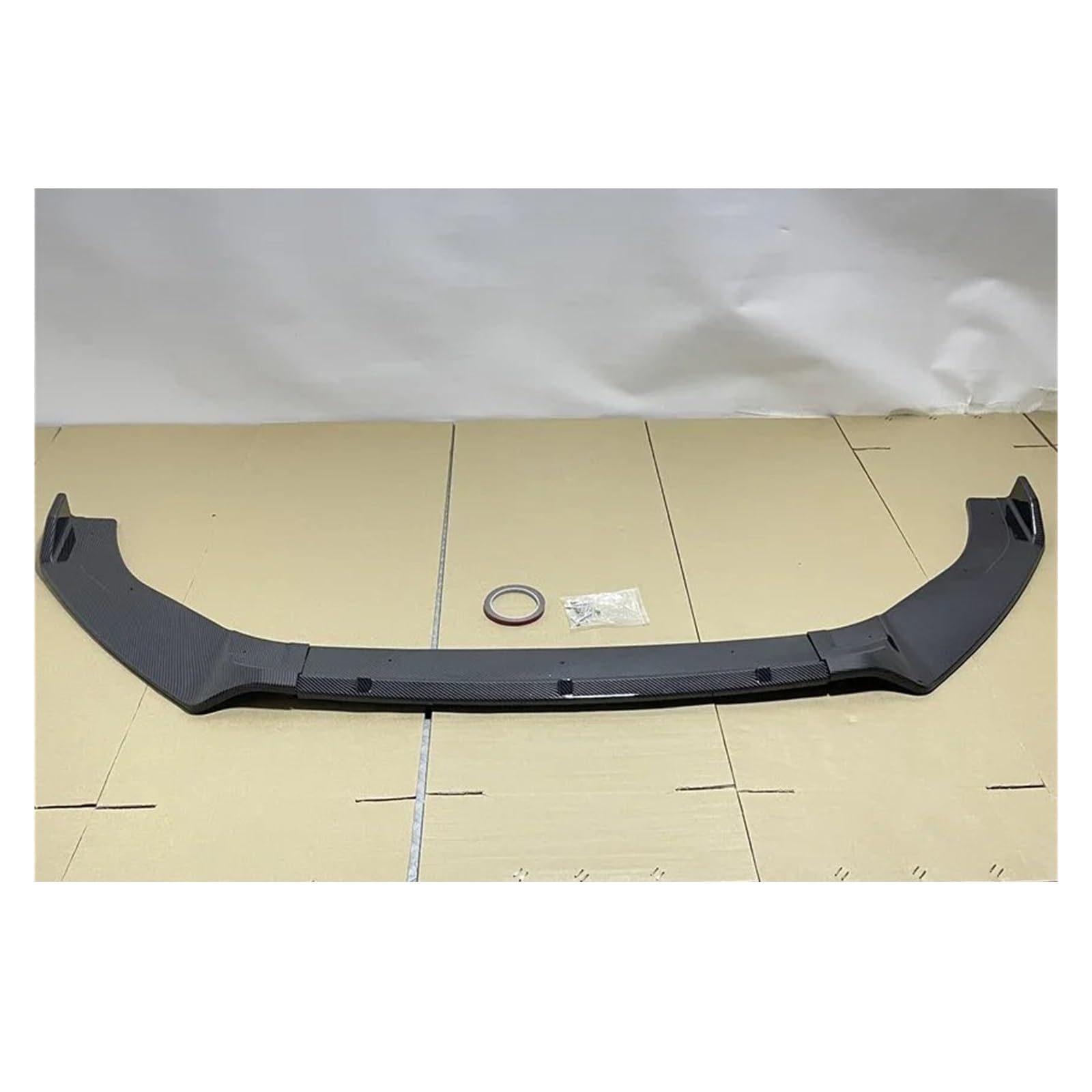 Front Spoiler Lippe Für VW Für Golf 7 7,5 MK7 MK7.5 Für GTI Für GTD R Für Linie 2012-2020 Auto Front Stoßstange Splitter Lip Spoiler Body Kit Glanz Schwarz Frontstoßstange(Carbon Look) von LORSKRD