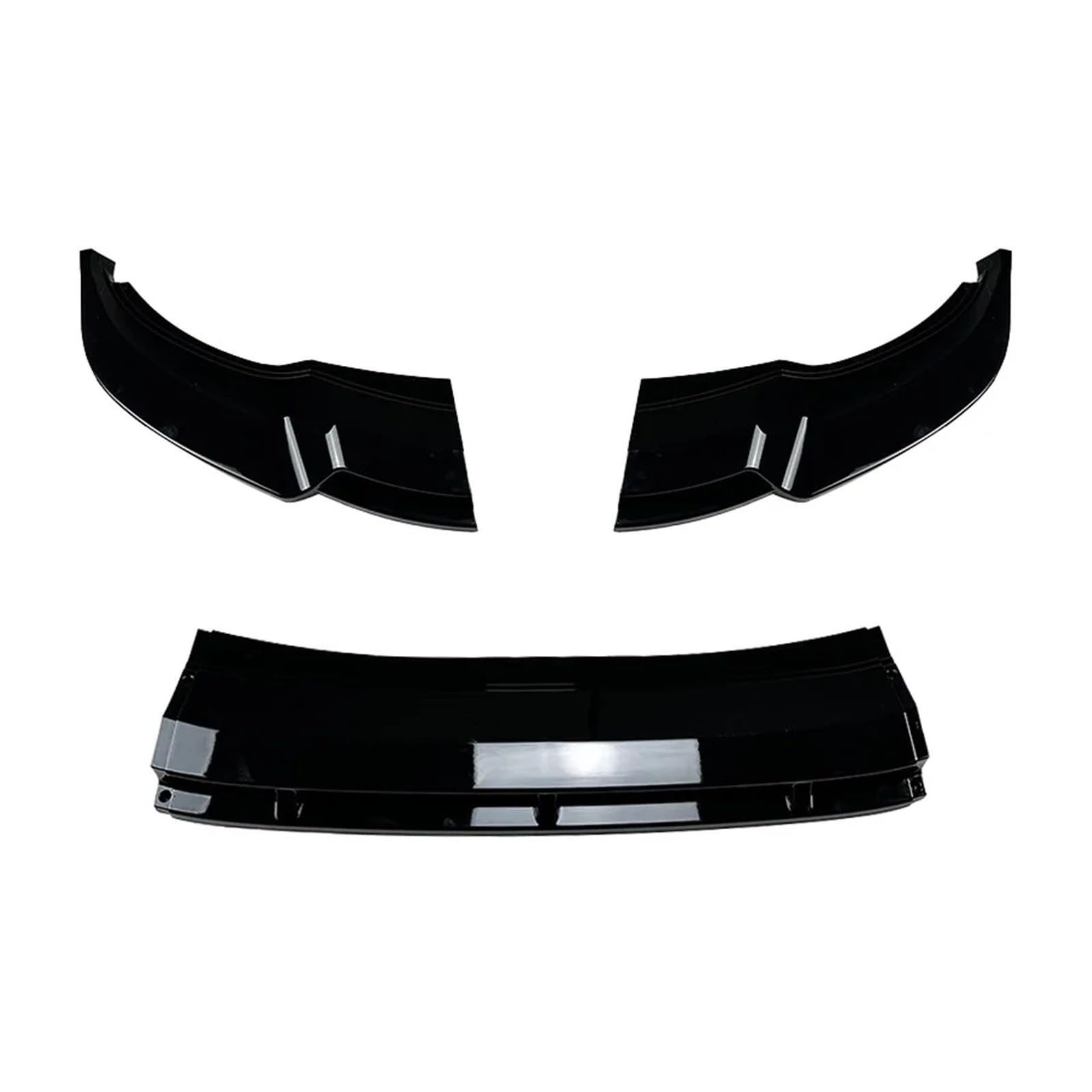 Front Spoiler Lippe Für VW Für Tiguan L Für Linie 2021 2022 2023 + Auto Frontschürze Spoiler Front Lip Schaufel Diffusor Splitter Körper Schutz Dekoration Frontstoßstange(Gloss Black) von LORSKRD