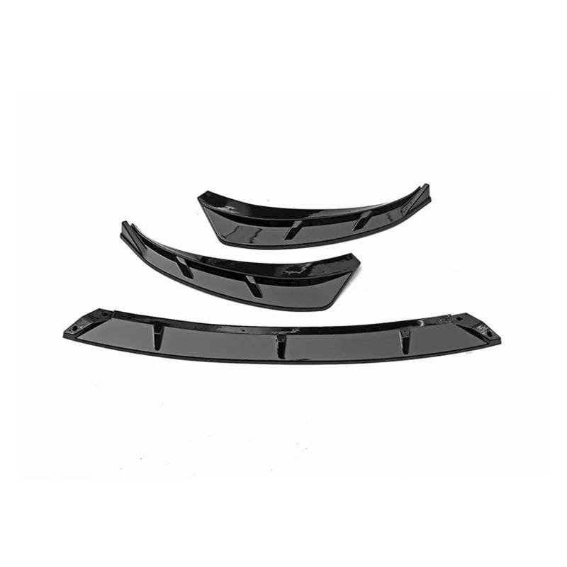 Front Spoiler Lippe Für Xpeng P7 Air Splitter 2020 2021 2022 2023 Frontschürze Lip Röcke Auto Body Kit Schwarz Spoiler Zubehör Frontstoßstange(Glossy Black) von LORSKRD