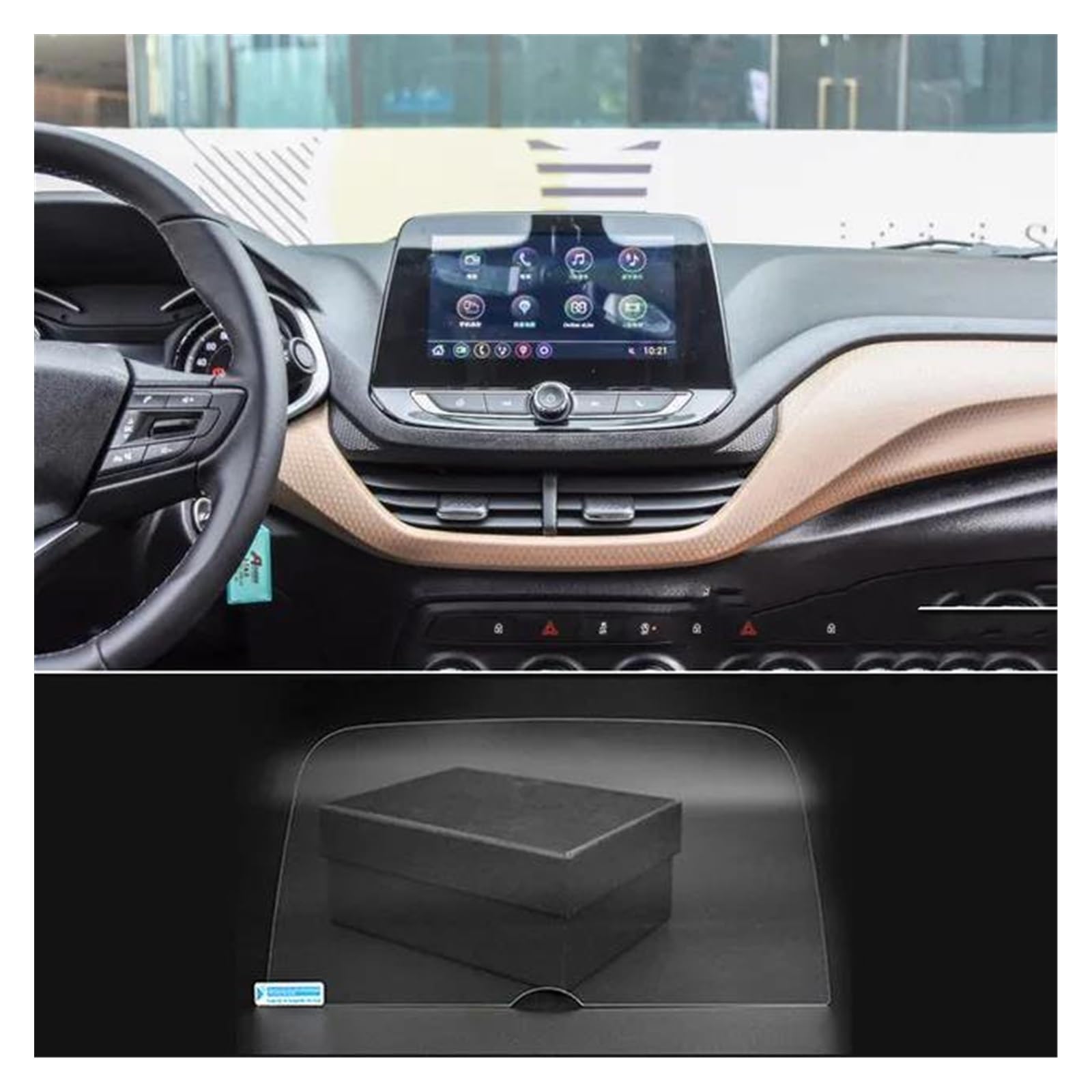 GPS Displayschutzfolie Für Chevrolet Für Cavalier 2016-2020 Für Tracker 2020-2021 Für Onix 2021 Auto Navigation Screen Protector Film Zubehör Navigation Schutzfolie(8inch HD) von LORSKRD