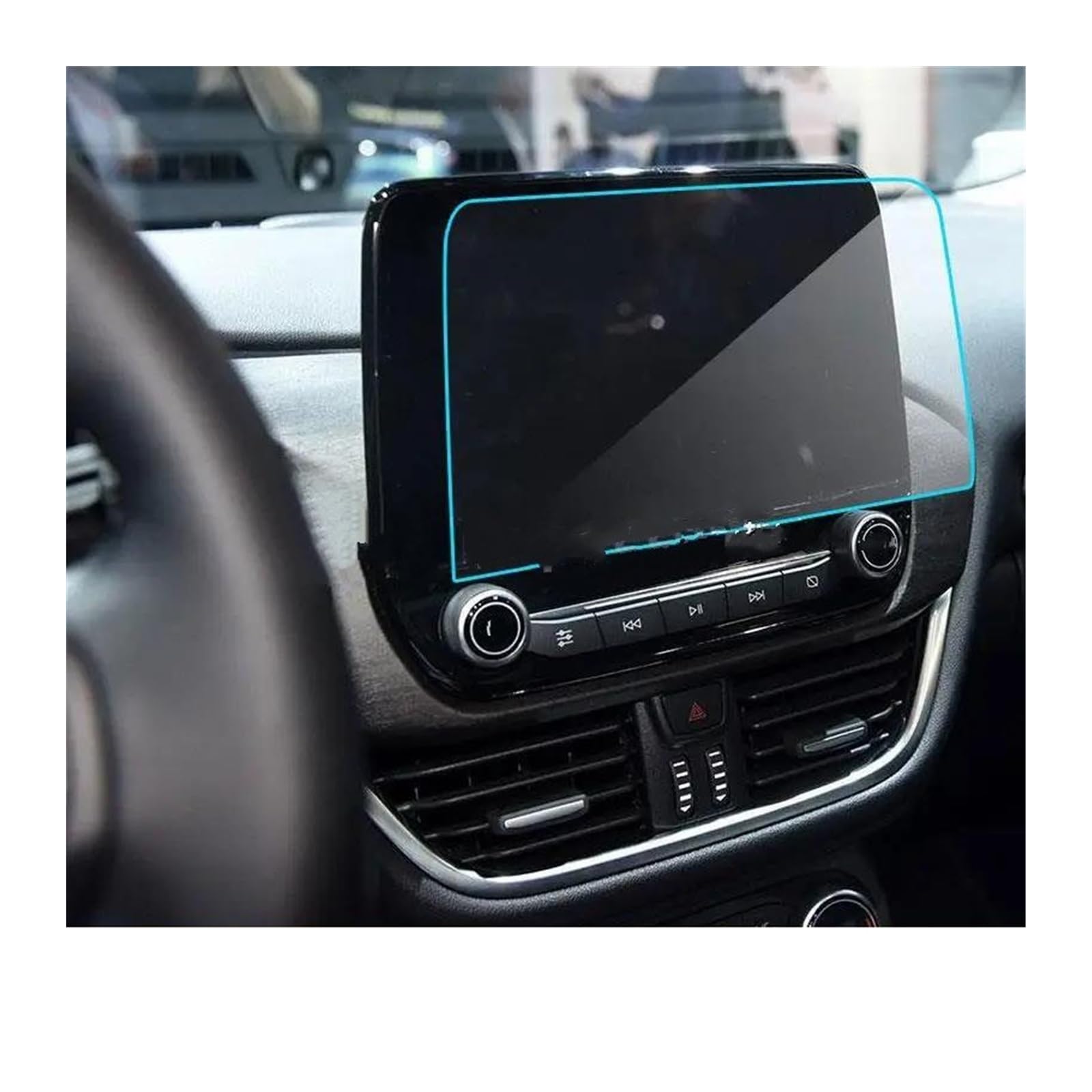 GPS Displayschutzfolie Für Ford Für Puma Für MK2 Für ST Für ST Für Linie 2019-2022 8 Zoll Auto GPS Navigation Gehärtetem Glas Anti-Scratch-Screen Protector Navigation Schutzfolie von LORSKRD