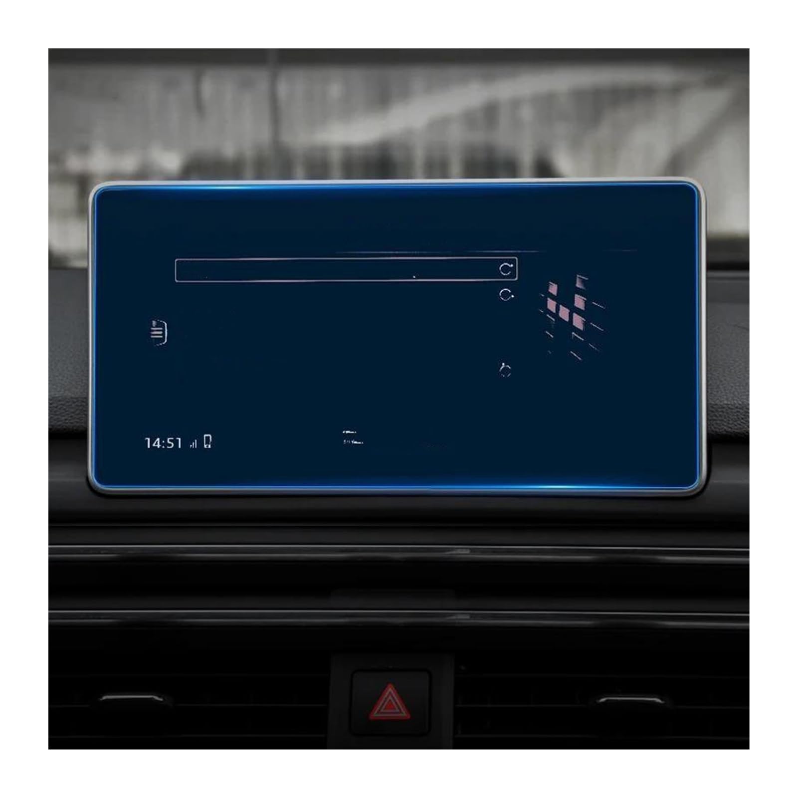 GPS Displayschutzfolie Für Für A4 Für B9 Für S4 Für A5 Für S5 Für Q5 16-19 Gehärtetes Glas Auto GPS Radio Navigation Dashboard Screen Protector Navigation Schutzfolie(220x110mm) von LORSKRD