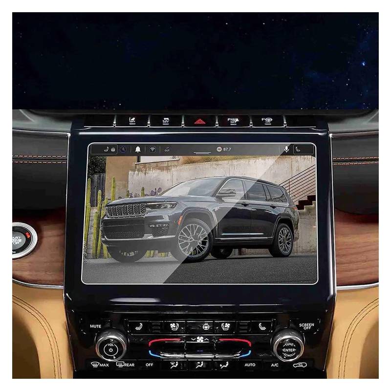 GPS Displayschutzfolie Für Jeep Für Grand Für Cherokee L 2022 2023 10,1 Zoll Screen Protector Navigation Gehärtetem Glas Schutz Navigation Schutzfolie von LORSKRD