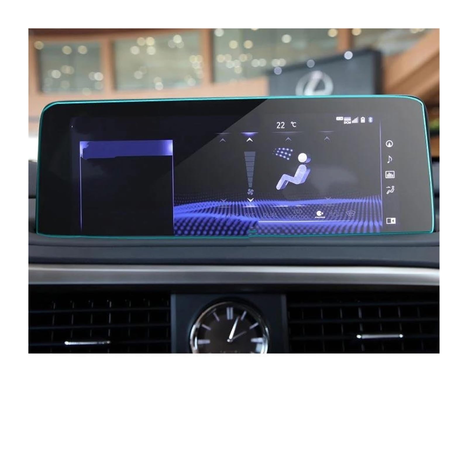 GPS Displayschutzfolie Für Lexus Für RX Für RX300 Für RX450 450hL Für RX350L Für RX450H 2020-2022 Screen Protector Auto GPS Navigation Gehärtetem Glas Navigation Schutzfolie(12 inch) von LORSKRD