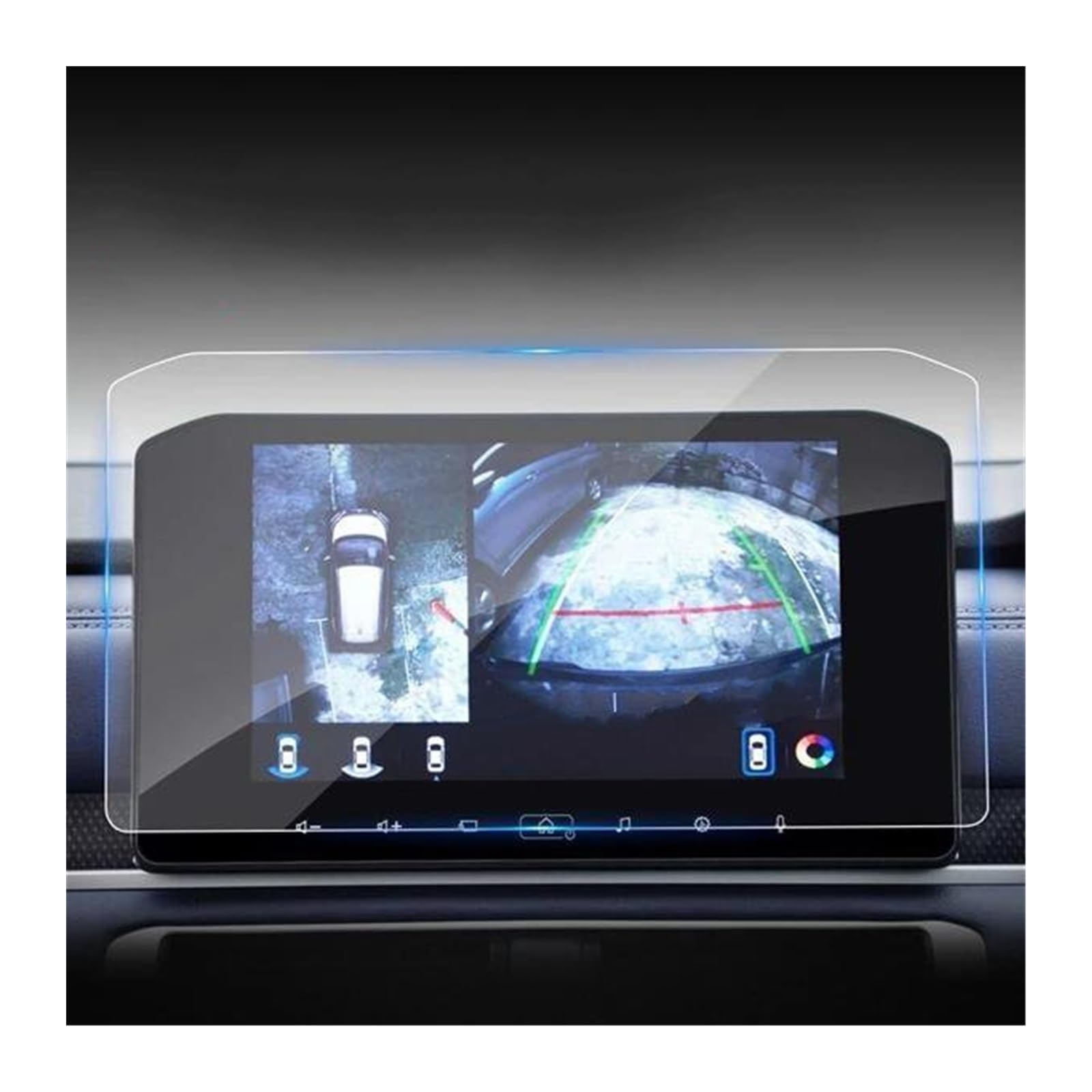 GPS Displayschutzfolie Für Mitsubishi Für Xpander Für Kreuz 2023 Auto Screen Protector Konsole Gehärtetem Glas Schutz Film Auto Navigator Navigation Schutzfolie(HD) von LORSKRD