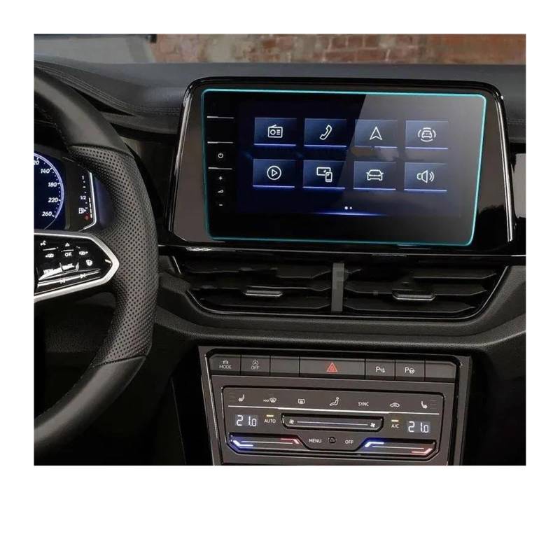 GPS Displayschutzfolie Für VW Für T-ROC 2022 Auto Screen Protector 8 Zoll 9 Zoll Auto GPS Navigation Gehärtetes Glas Bildschirm Schutz Film Aufkleber Navigation Schutzfolie(GPS 9.2 inch) von LORSKRD