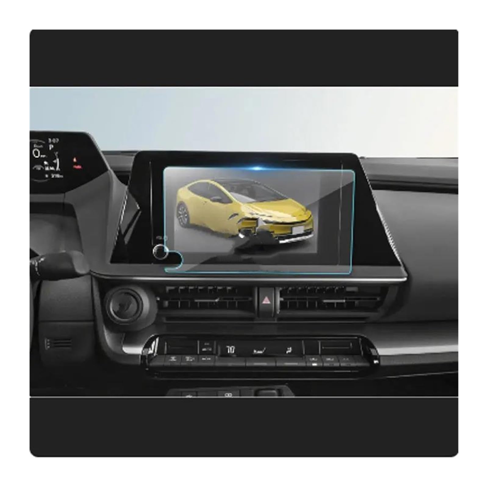 GPS Displayschutzfolie Navigation Display Radio Screen Protector Gehärtetem Glas Film Für Toyota Für Prius Für LE Für XLE 8 2023 2024 Navigation Schutzfolie von LORSKRD