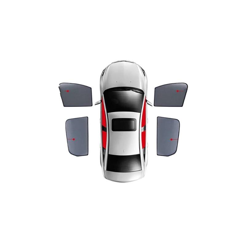Sonnenblende Für Hyundai Für Tucson TL 2015-2021 Magnetische Auto Sonnenschutz Schild Vorne Hinten Windschutzscheibe Vorhang Hinten Seite Baby Fenster Visier Autofenster(4PCS Front Rear) von LORSKRD