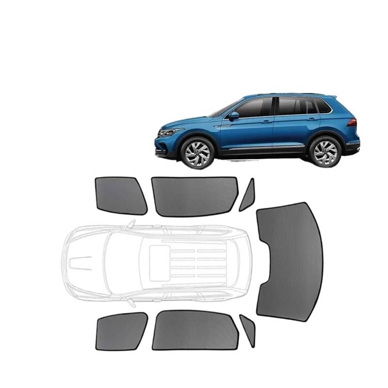 Sonnenblende Für VW Für Passat B8 Variante 2015-2022 Benutzerdefinierte Magnetische Auto Fenster Sonnenschirm Wagon Vorhang Mesh Frontscheibe Vorhang Autofenster(2PCS FRONT) von LORSKRD