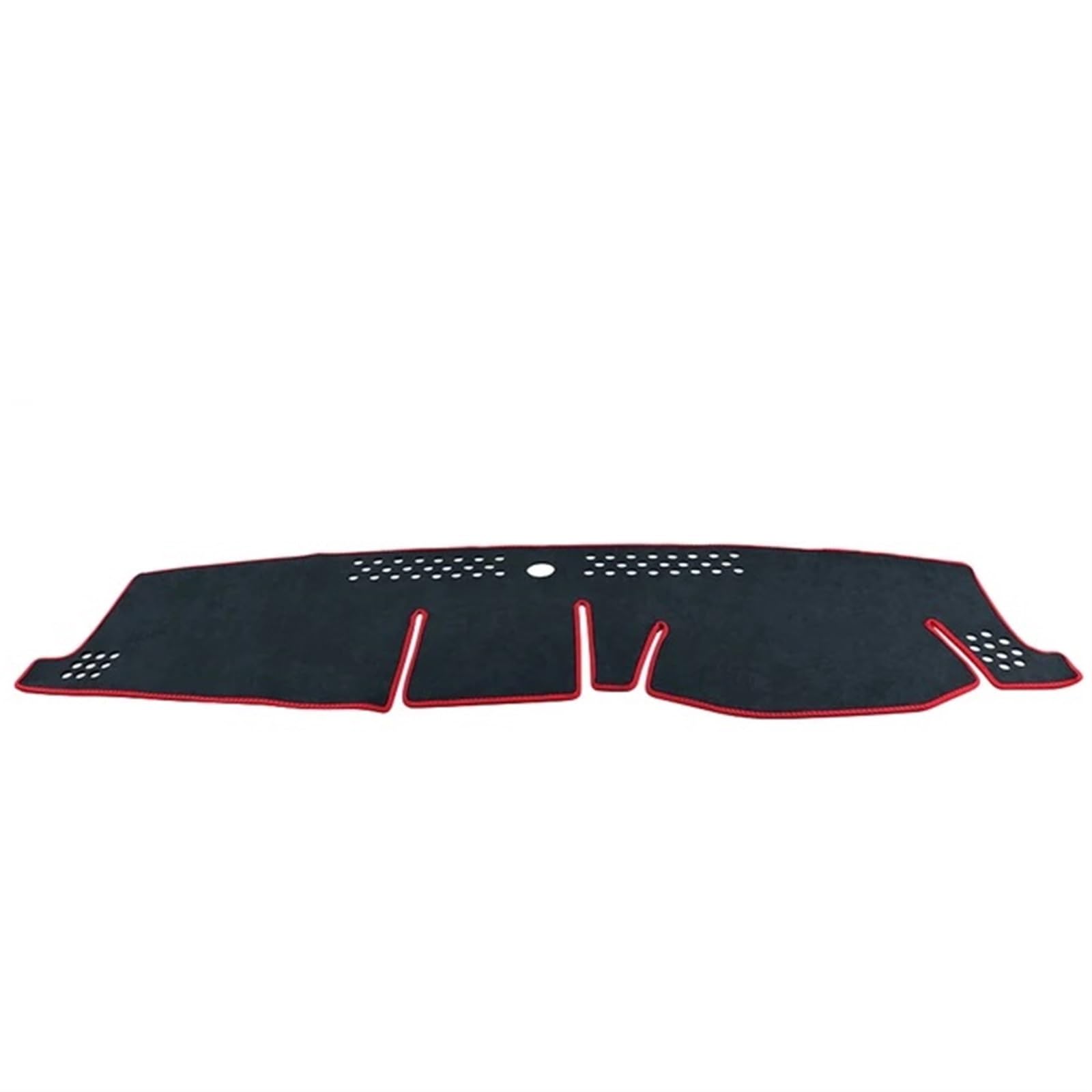 Dashboard Cover Auto-Armaturenbrett-Abdeckung Sonnenschutz UV-Schutz rutschfeste Teppiche Für Toyota Für Yaris Cross XP210 2020–2024 Armaturenbrett Abdeckung Dashmat(Black Red RHD) von LOSTIS