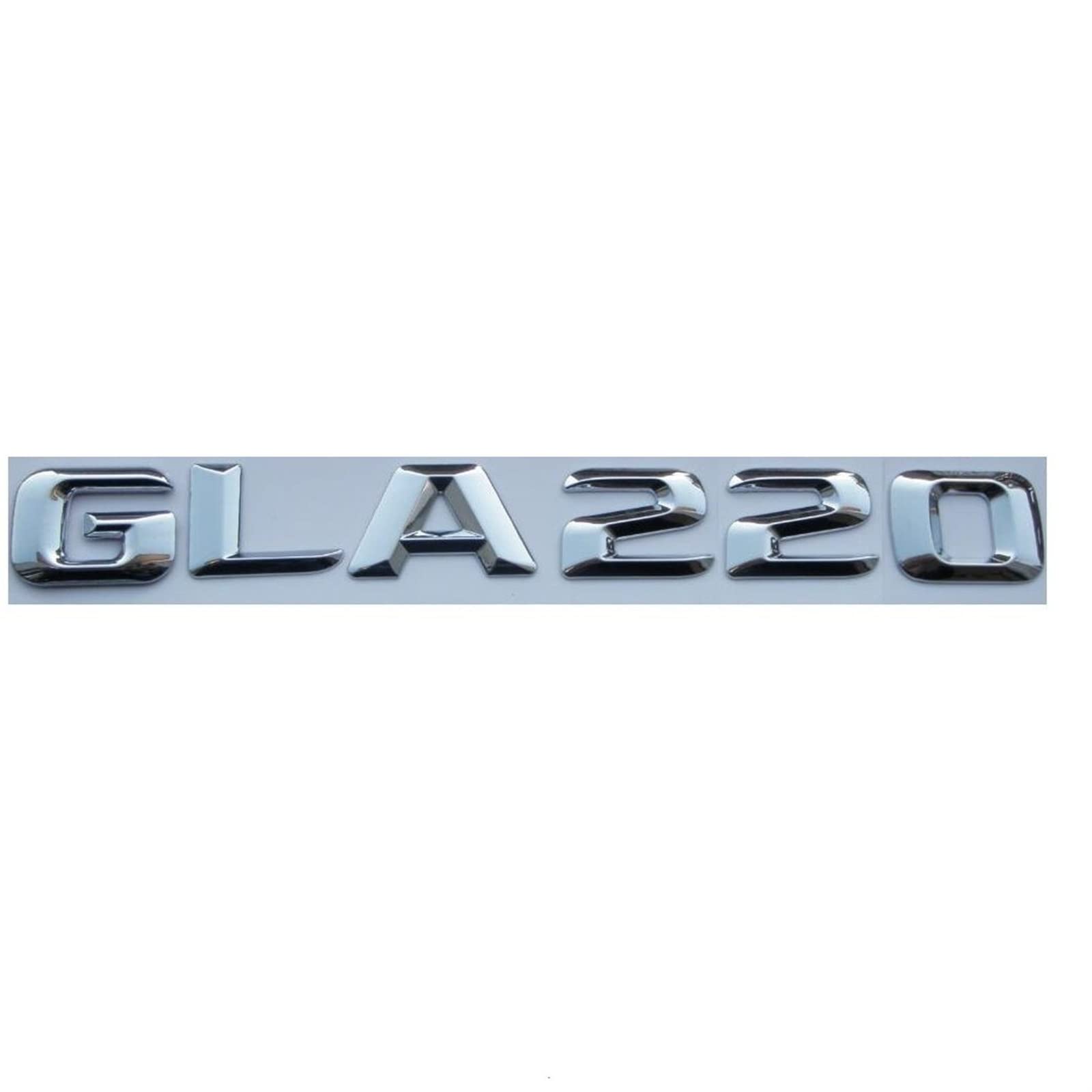 Chrom 3D ABS Kunststoff Kofferraum hinten Buchstaben Abzeichen Emblem Aufkleber Aufkleber passend for Mercedes Benz GLA Klasse GLA220 von LOTOAK