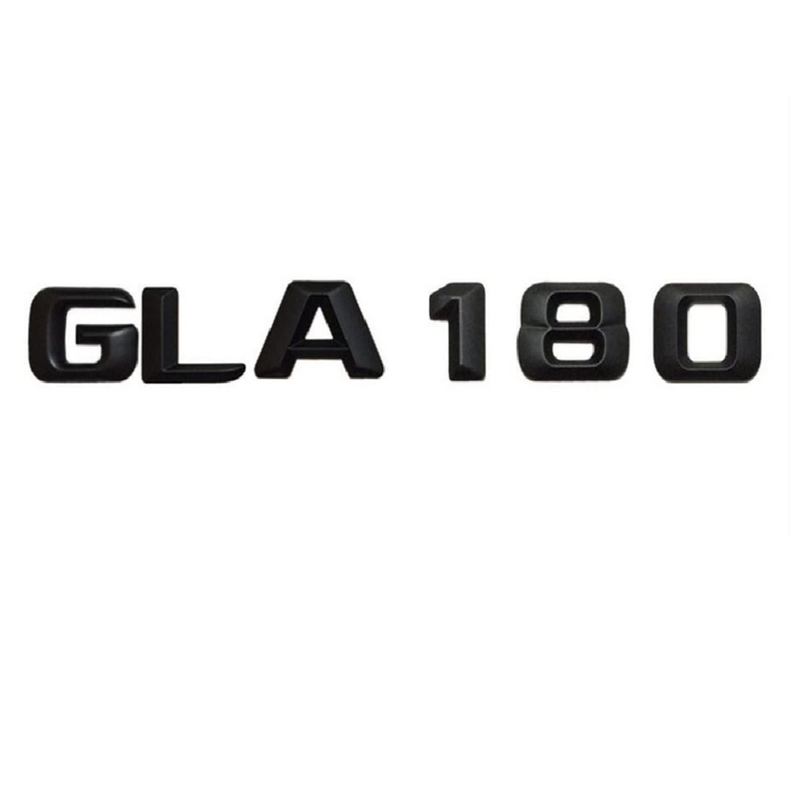 Mattschwarz GLA 180 "Kofferraum hinten Buchstaben Wörter Nummer Abzeichen Emblem Aufkleber Aufkleber passend for Mercedes Benz GLA Klasse GLA180 von LOTOAK