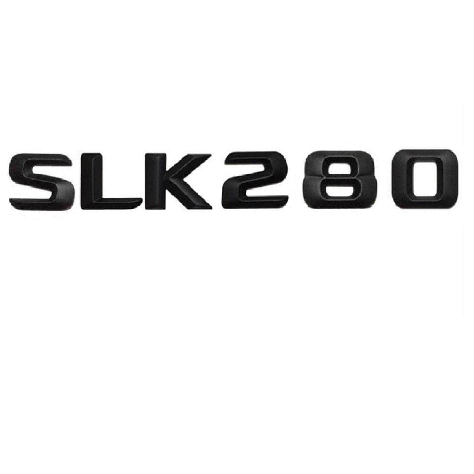 Mattschwarz SLK 280 "Kofferraum hinten Buchstaben Wörter Nummer Abzeichen Emblem Aufkleber Aufkleber passend for Mercedes Benz SLK Klasse SLK280 von LOTOAK