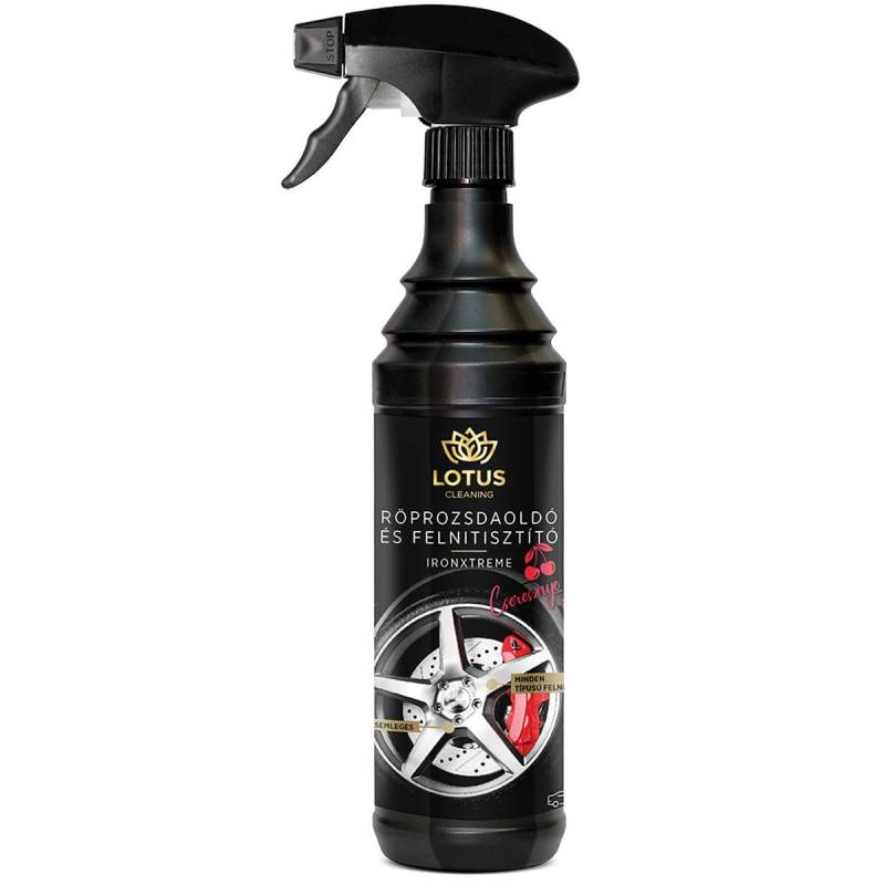 Lotus IronXtreme Felgenreiniger 600ml – Starker pH-neutraler Flugrostentferner, Effektiver Bremsstaub- und Metallpartikelreiniger, Für Alle Felgenarten, Kirschduft von LOTUS Cleaning