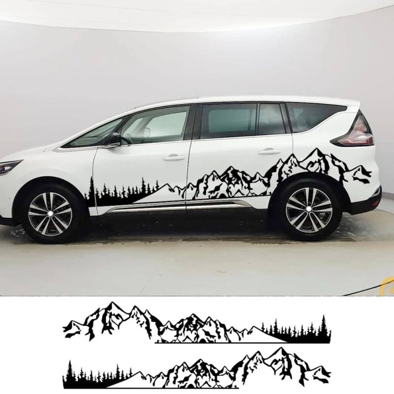 Mountain Styling Autoaufkleber, Für R=enault Espace 3 4 Camper Van Dekor Wohnmobil Grafik Kit Vinyl Aufkleber Auto Tuning Zubehör von LOUHCZDH