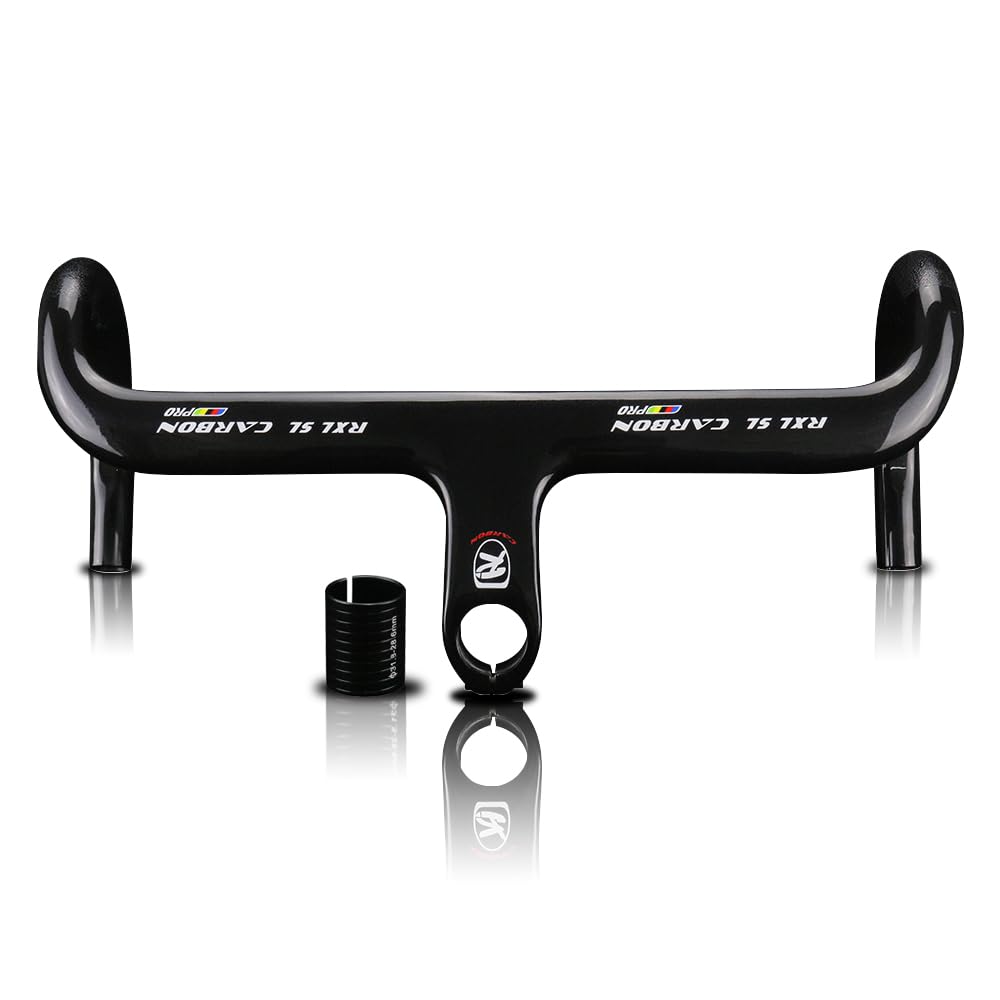 rxl sl carbon rennrad lenker UD glänzend lenker carbon rennrad carbon 1-1/8" 440x90mm carbon lenker mit vorbau rennrad lenker 31,8 von LOVEJIA