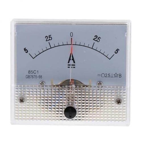 LOVIVER 2X DC Analog Amperemeter Ampere Meter Amp Panel 1A 5A 10AMechanischer Strommesser von LOVIVER