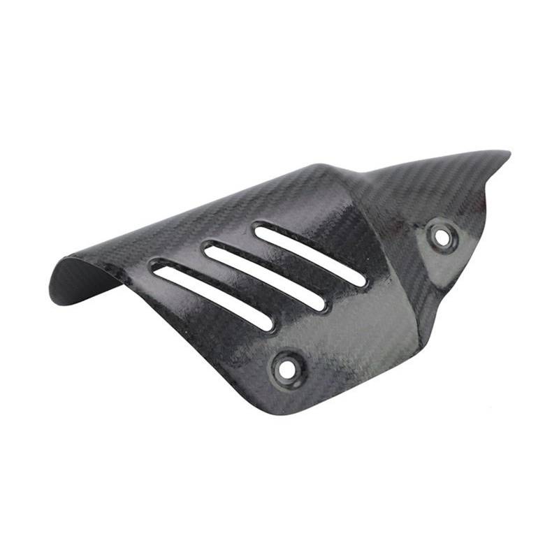 LOVIVER Auspuff-Hitzeschild, Motorrad-Auspuffschild, hochtemperaturbeständiges Zubehör, hinterer ausgehöhlter Motorrad-Auspuffschutz, 270mm X 131mm von LOVIVER