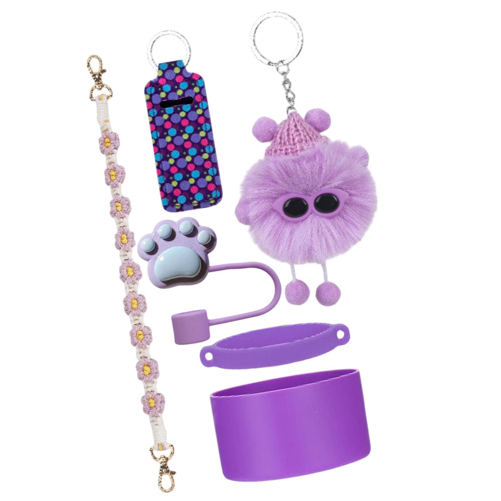 LOVIVER Cup Accessoires Set Wiederverwendbare professionelle Küche Home Geschenke Handlungszauber transportieren Griff, Lila von LOVIVER