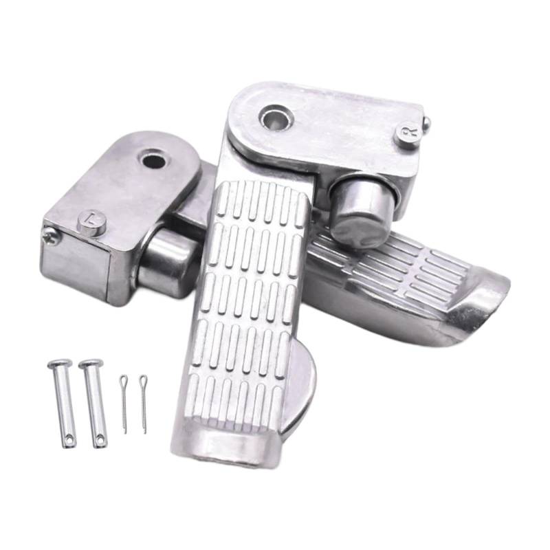 LOVIVER Universal Motorrad Fußstütze Fuß Peg Aluminium 11x 2,5 cm Kratzfest Reparatur Teile Faltbare Ersatz von LOVIVER