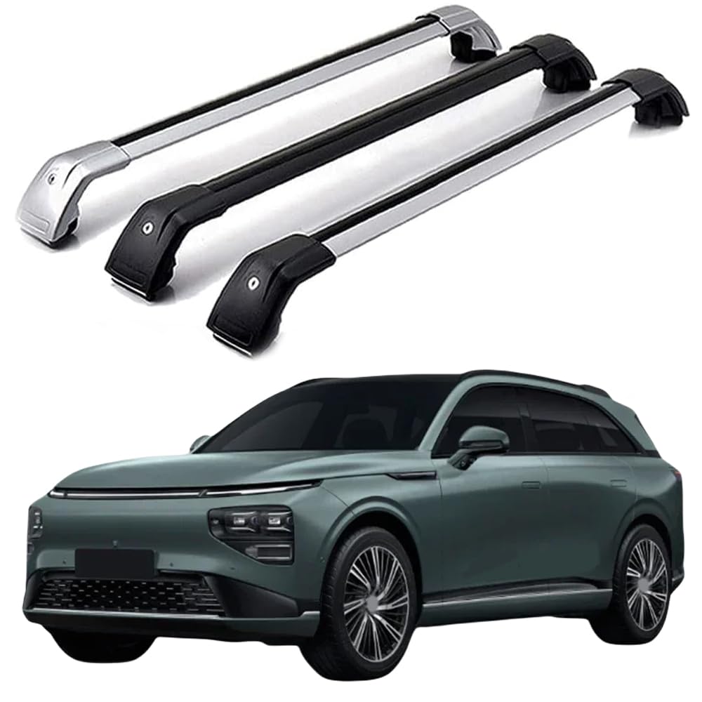 DachträGer RelingträGer für XPeng G9 5dr SUV 2022+, Dachgepäckträger Dachträger Querträger Aluminium Diebstahl-Bars Auto Zubehör 2 Stück,Black von LOVVEEUV