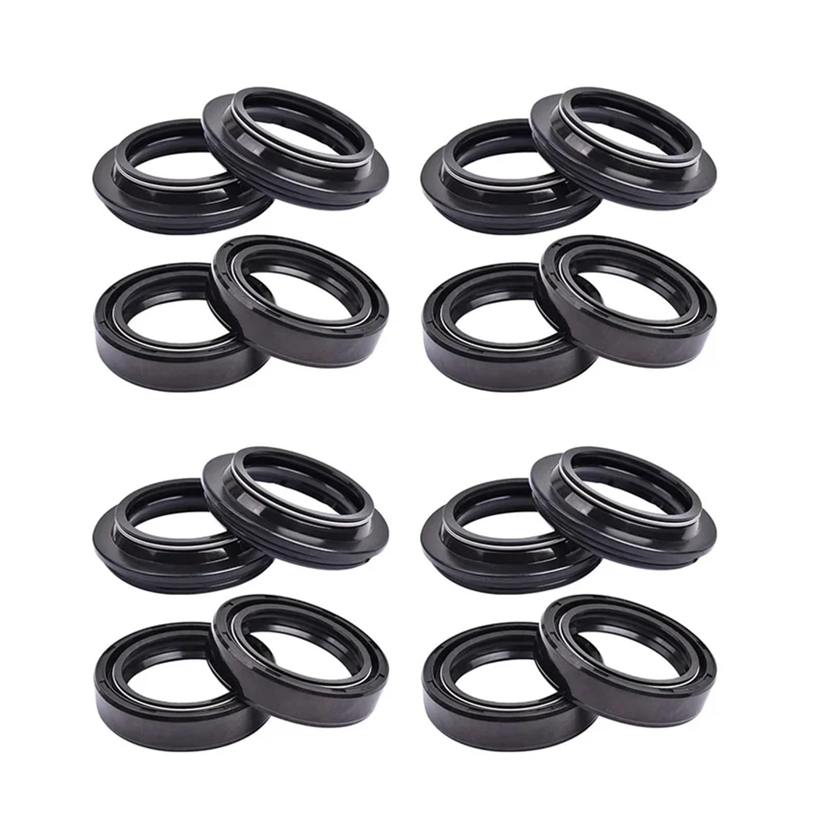 35x48x10,5 35 * 48 * 10,5 Motorrad Gabel Dämpfer Öl Dichtung & 35 48 Staub Abdeckung Lip Frühling for GS750E 1979 GS750 GS 750 E(8pcs seal 8pc cover) von LOWBDGFU