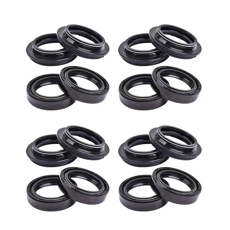 35x48x10,5 35 * 48 * 10,5 Motorrad Gabel Dämpfer Öl Dichtung & 35 48 Staub Abdeckung Lip Frühling for GS750E 1979 GS750 GS 750 E(8pcs seal 8pc cover) von LOWBDGFU