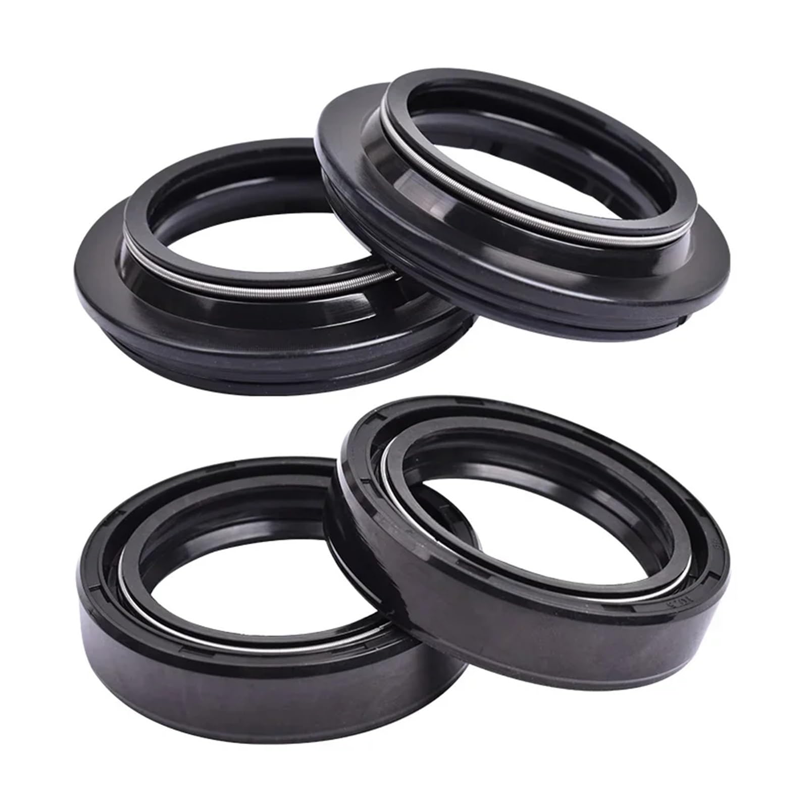 35x48x10,5 35 * 48 Motorrad Gabel Dämpfer Öl Dichtung & 35 48 Staub Abdeckung Lip Frühling for DR250S 1982-1984 DR250 DR 250 S(2pcs seal 2pc cover) von LOWBDGFU