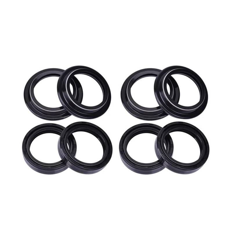 41x54x11 41 * 54 * 11 Front Shock Gabel Dämpfer Öl Dichtung 41 54 Staub Abdeckung Frühling Lip for 900 41mm for 250(4pc Seal 4pc Cover) von LOWBDGFU